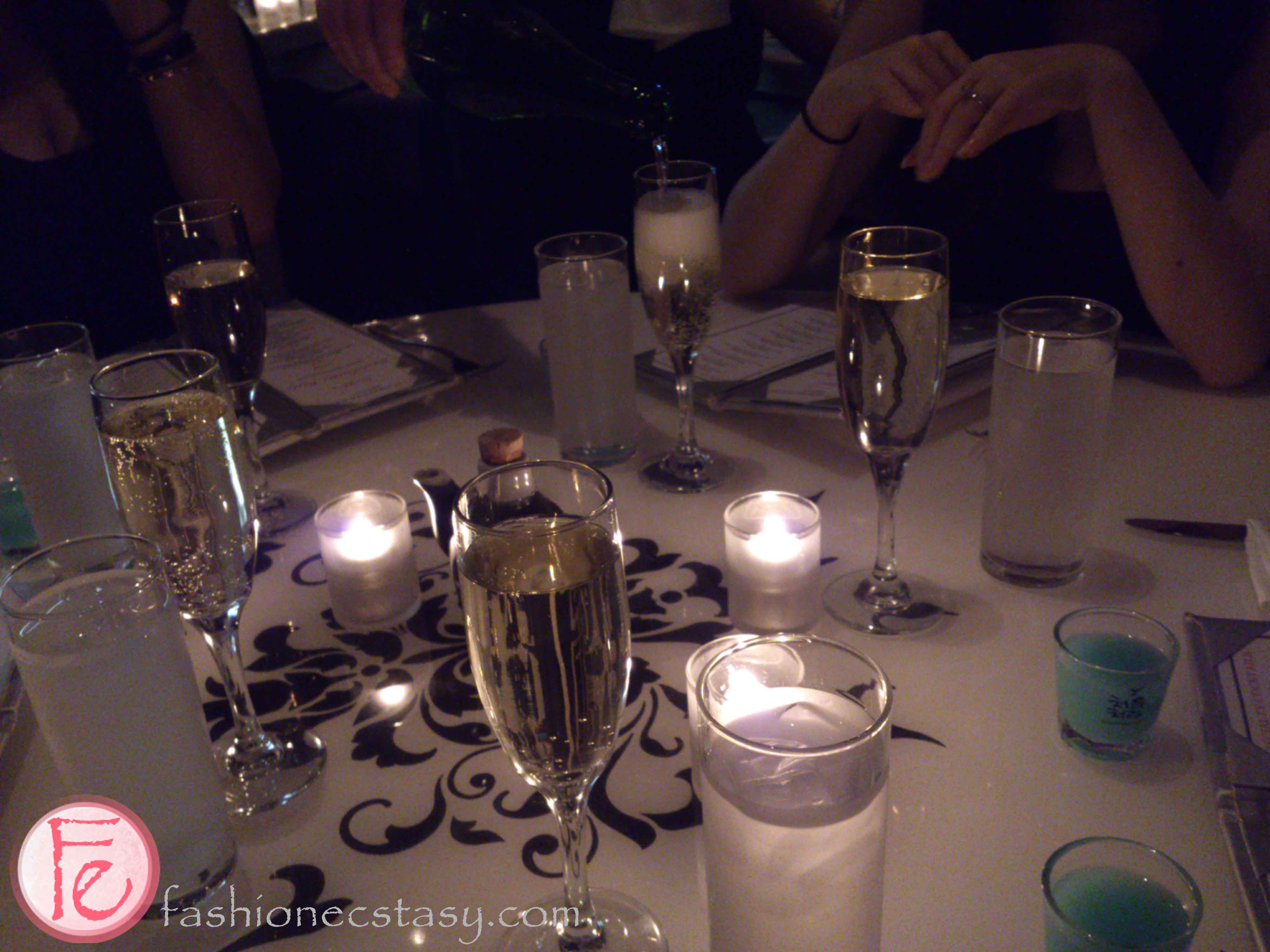 Champagne & shots at OYA Restaurant